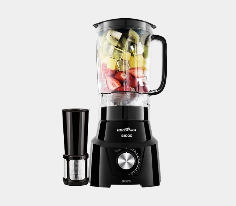Liquidificador Britânia B1000 com 12 Velocidades e 1000W - Preto
